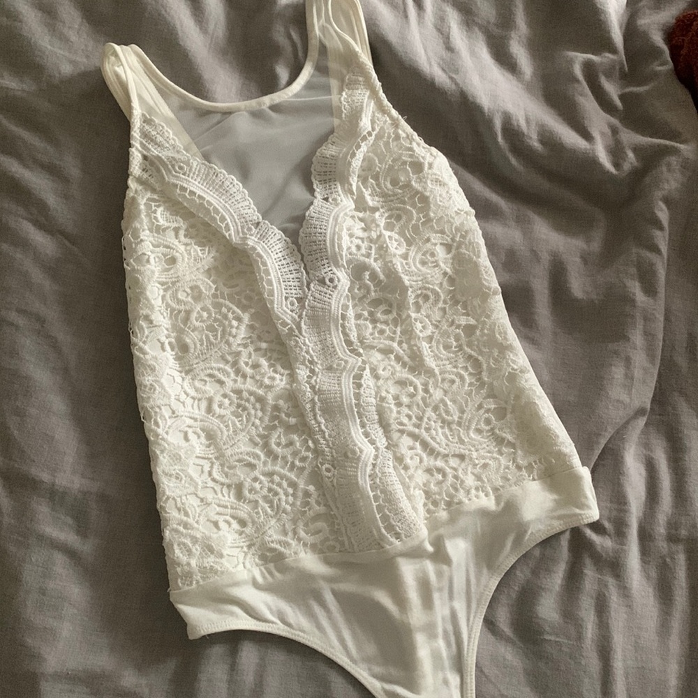 Lulu’s lace bodysuit